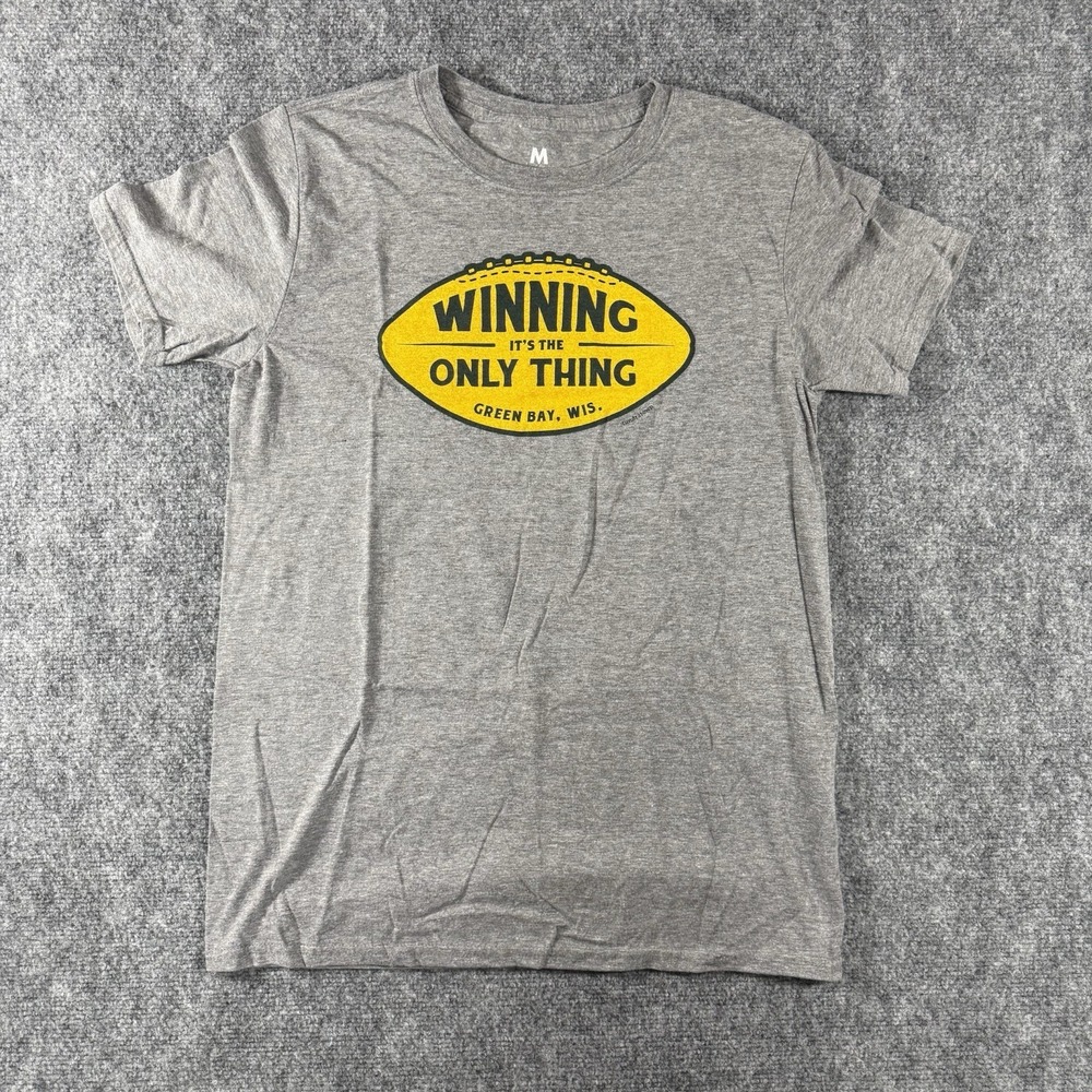 Green Bay Packers Winning Tundra Town Men's Gray Medium T-Shirt NFL Football